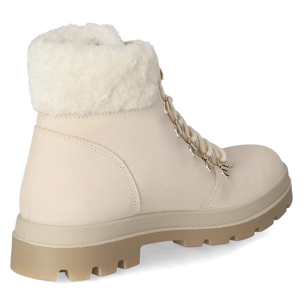 Schnürstiefeletten - panna
