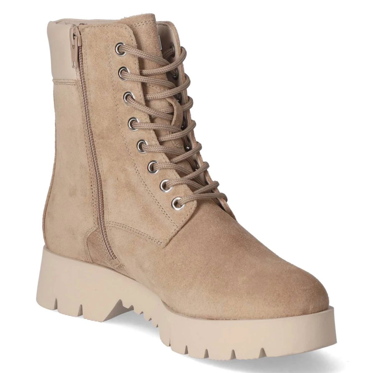 Winterschnürstiefeletten - Taupe