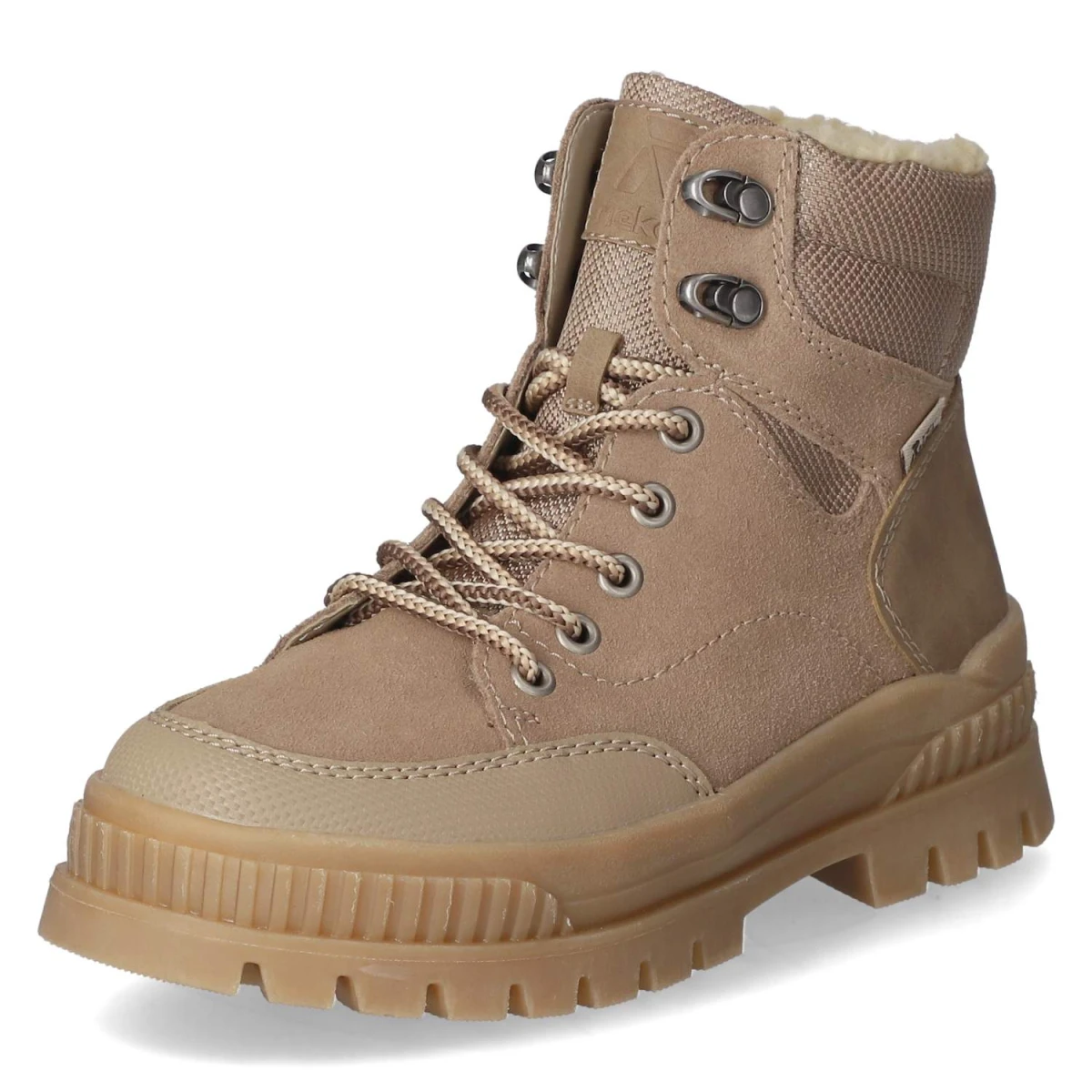 Schnürstiefeletten - beige