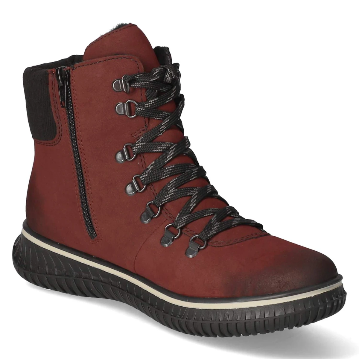 Schnürstiefeletten - rot