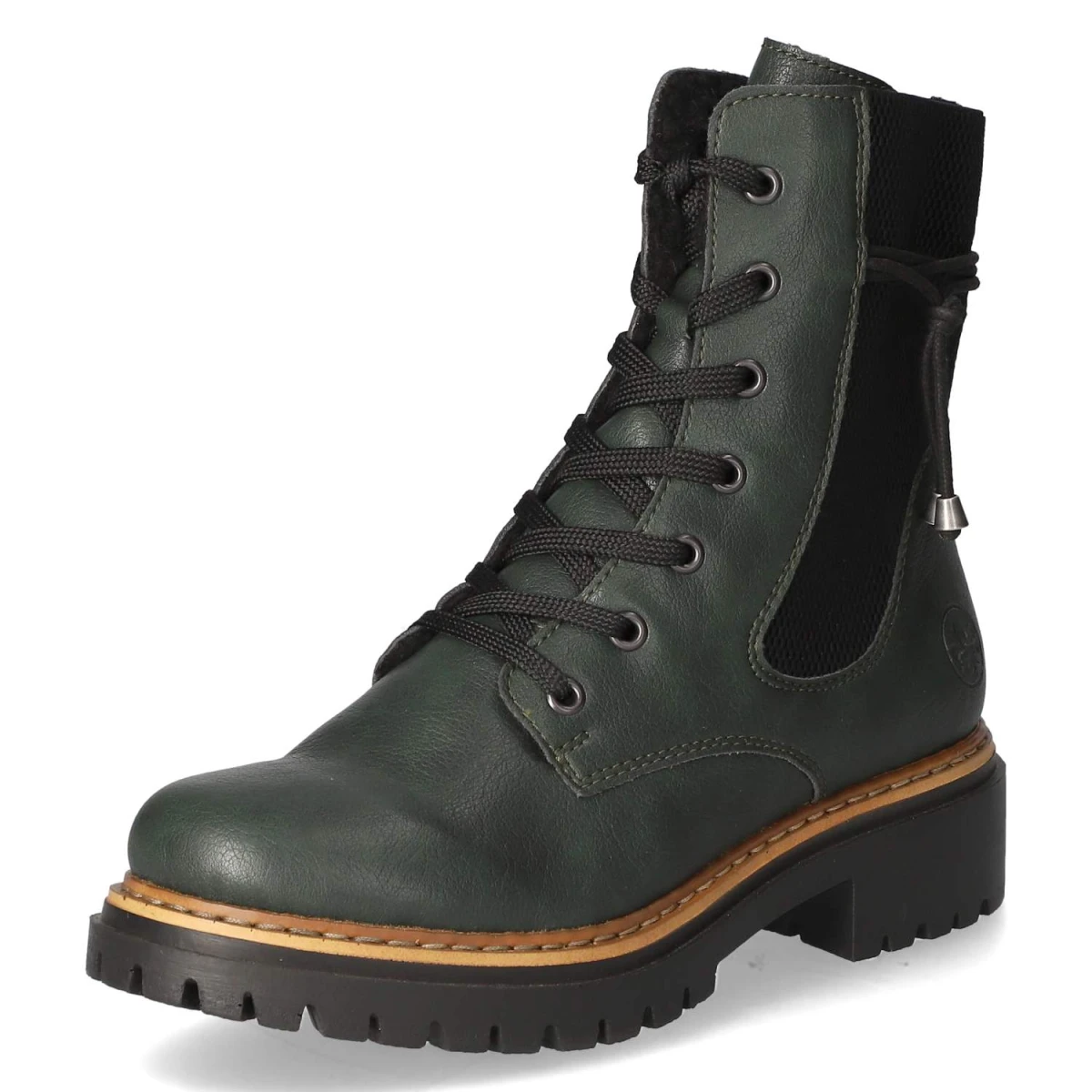 Schnürstiefeletten - grün