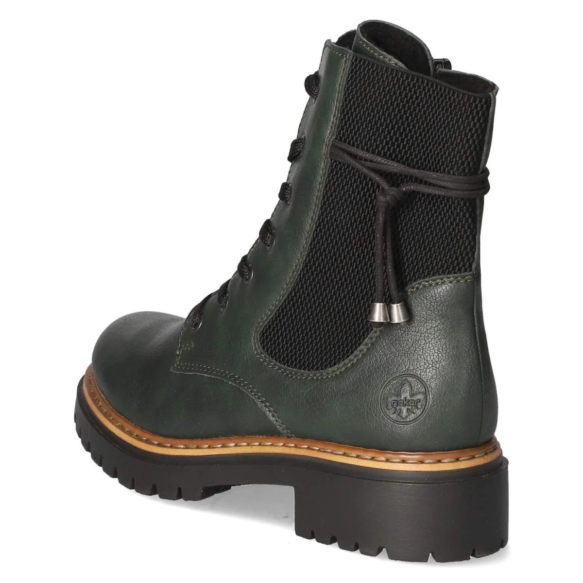 Schnürstiefeletten - grün
