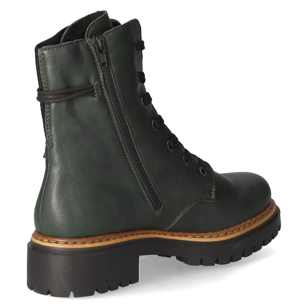 Schnürstiefeletten - grün