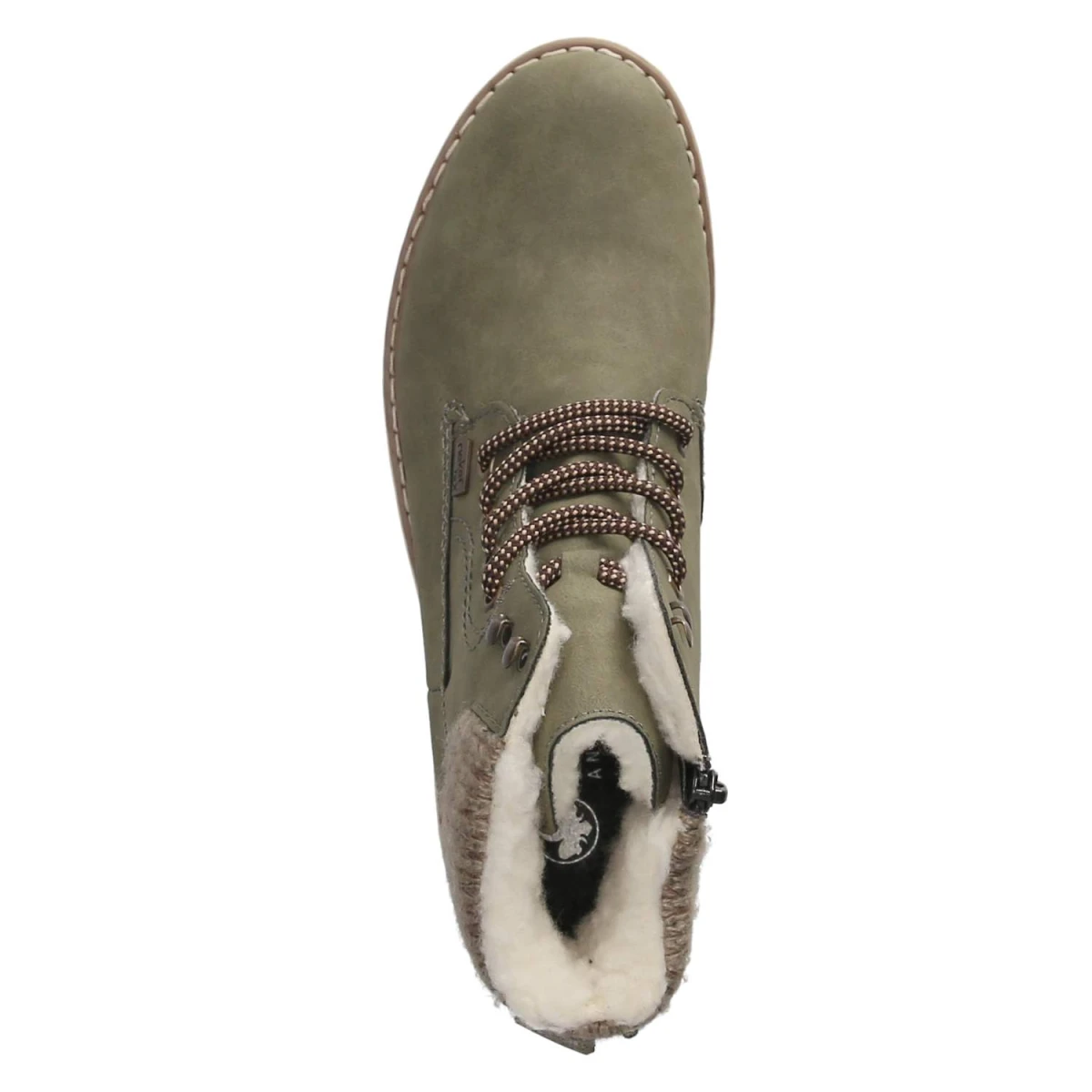 Schnürstiefeletten - grün