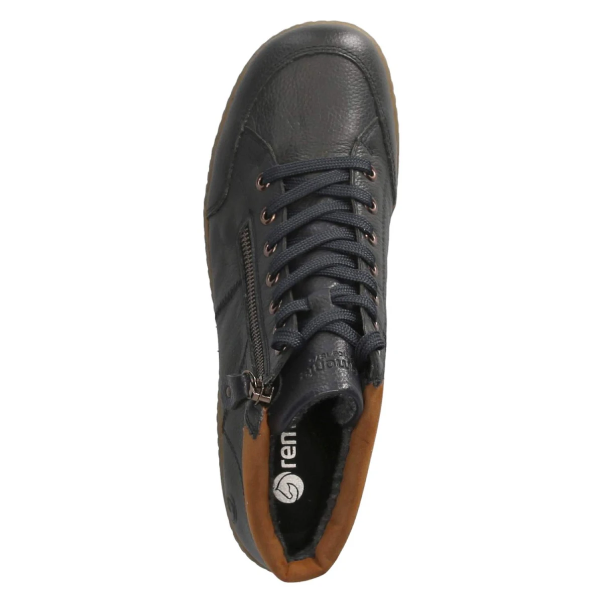 Schnürstiefeletten - pazifikblau/reh/navy