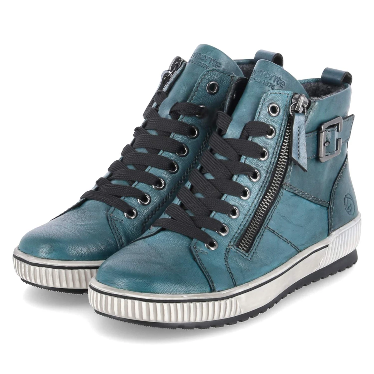 Schnürstiefeletten - Blau