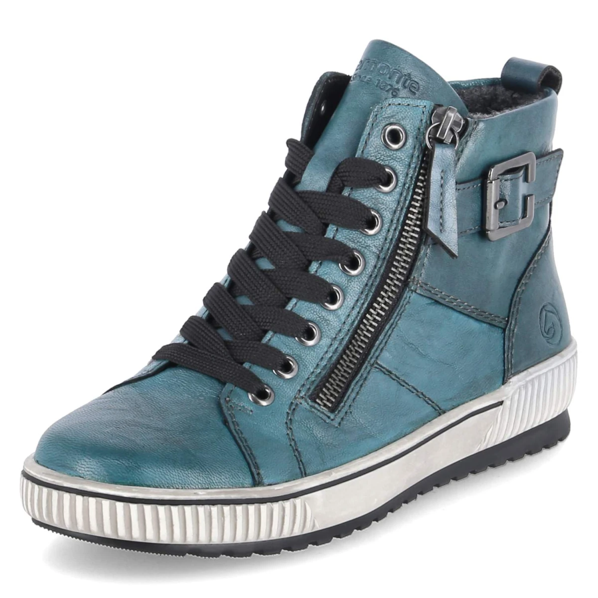 Schnürstiefeletten - Blau