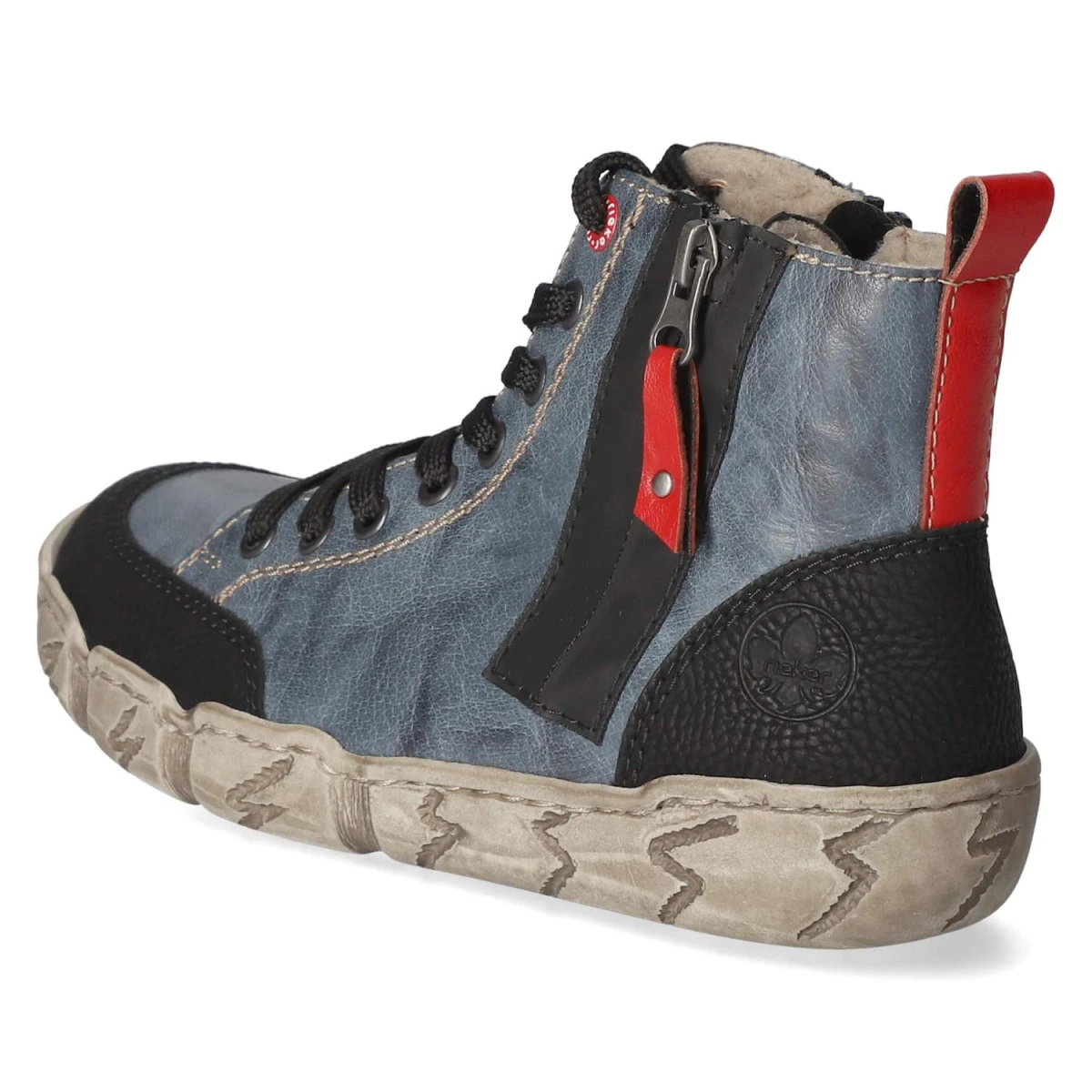 Schnürboots - blau kombi