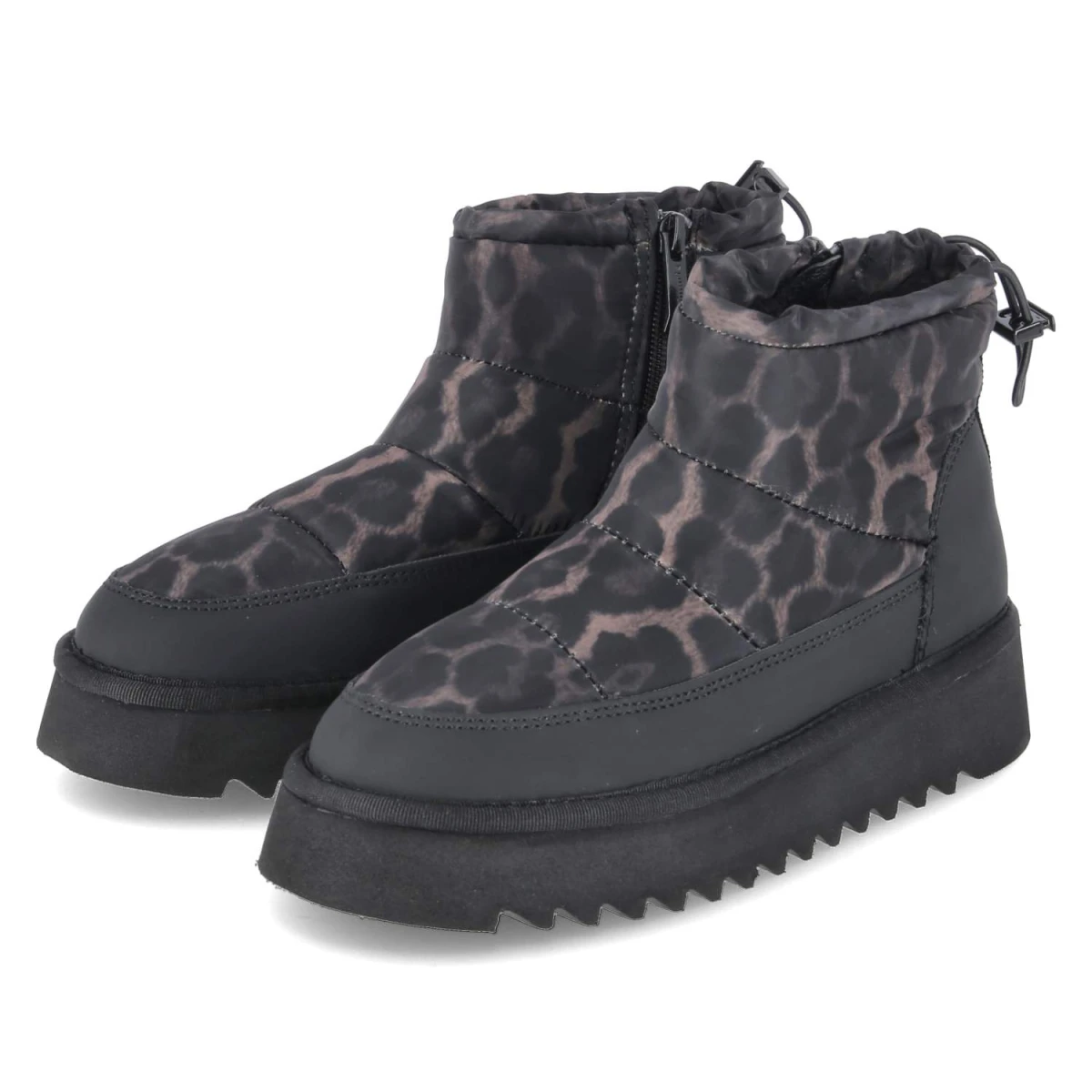 Winterboots - BLACK/LEOPARD