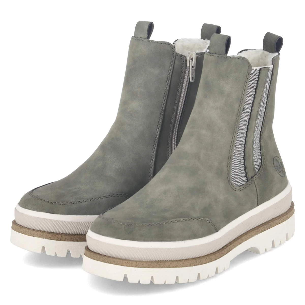 Winter Chelsea Boots - grün