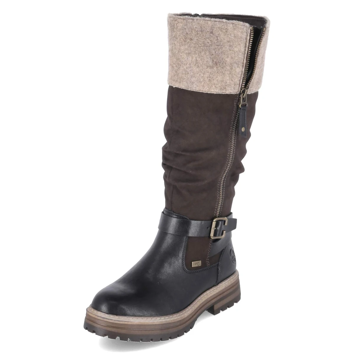 Stiefel - schwarz kombi
