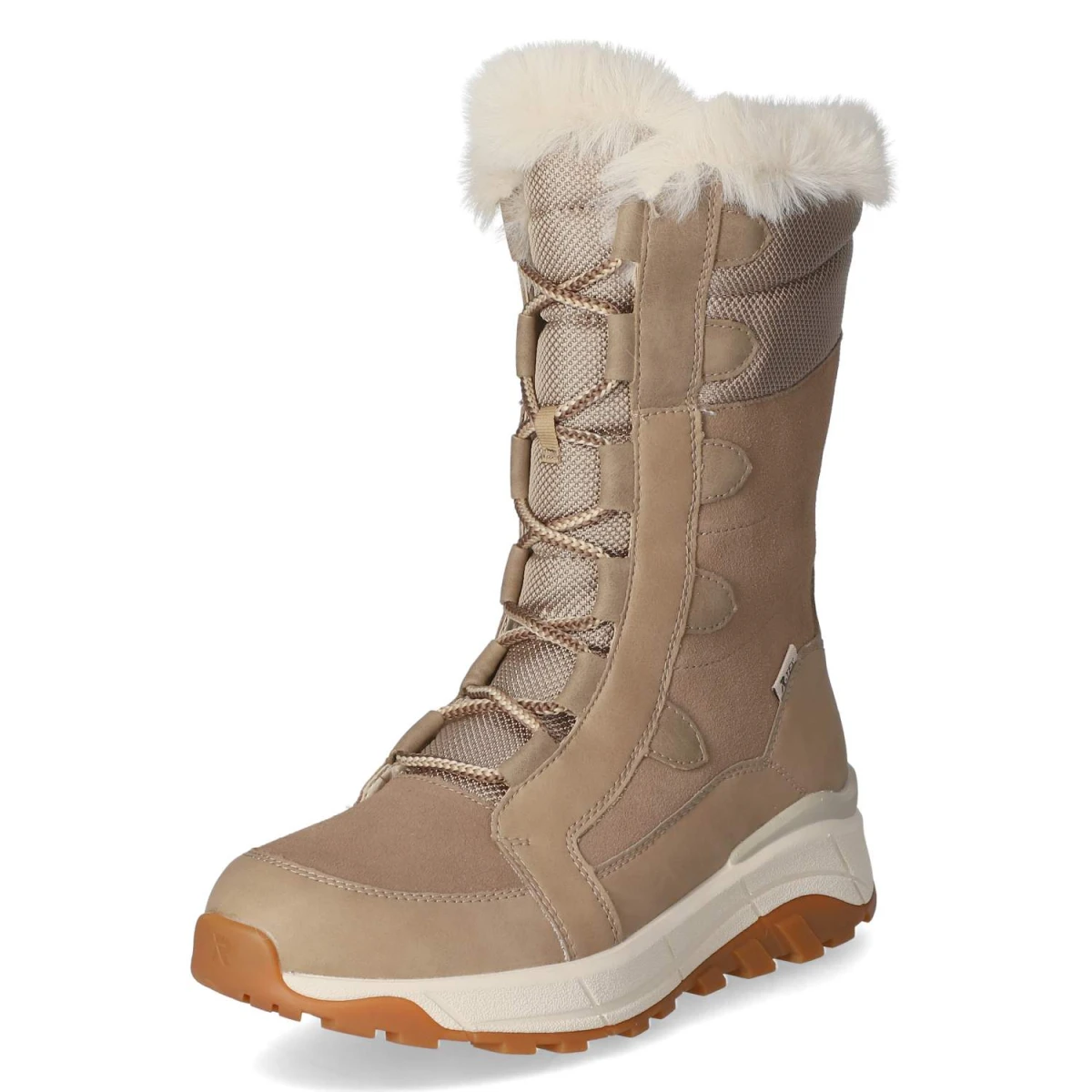 Schnürstiefel - beige