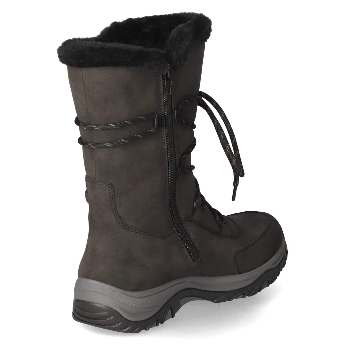 Schnürstiefel - grau