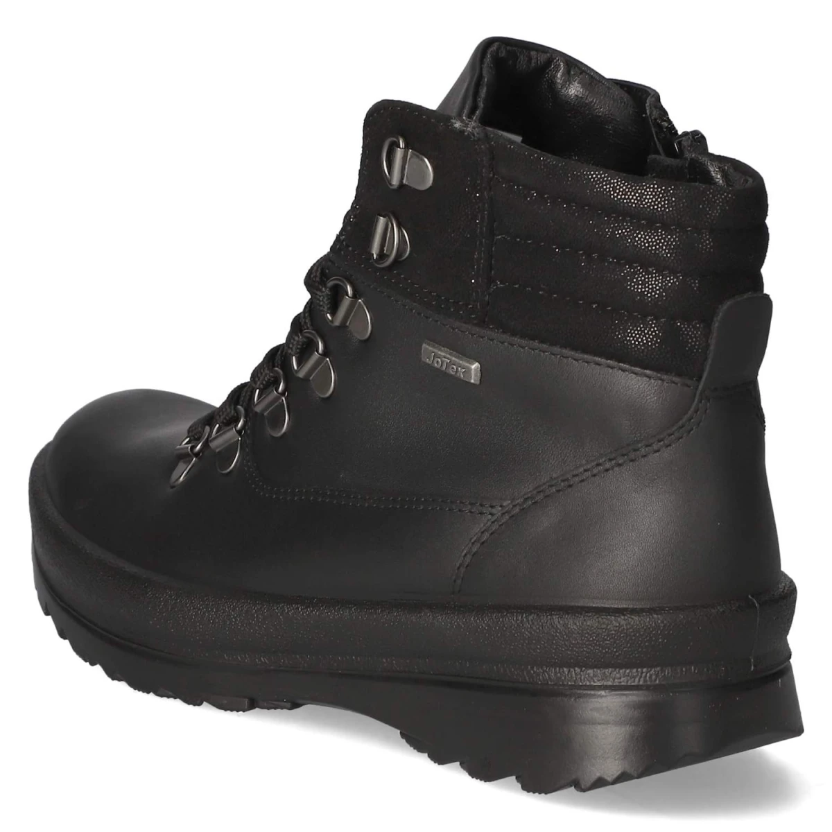 Schnürstiefeletten - schwarz