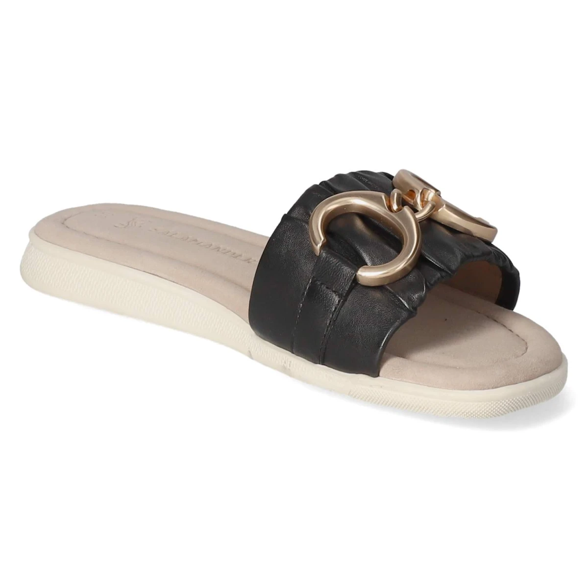 Pantoletten - black / taupe