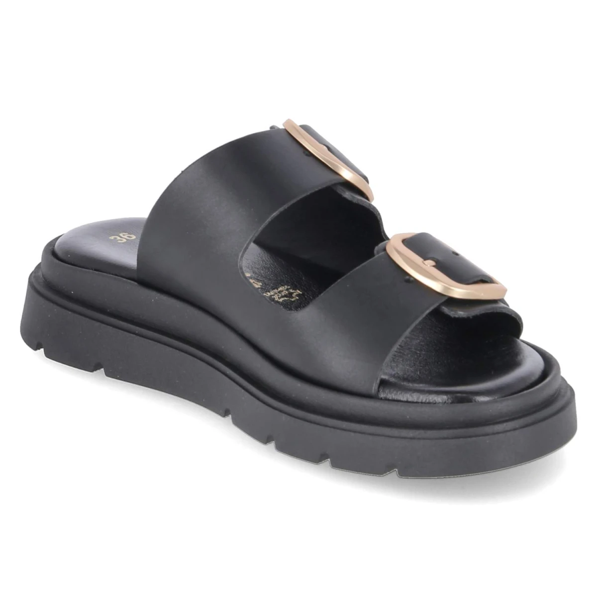 Pantoletten - BLACK LEATHER