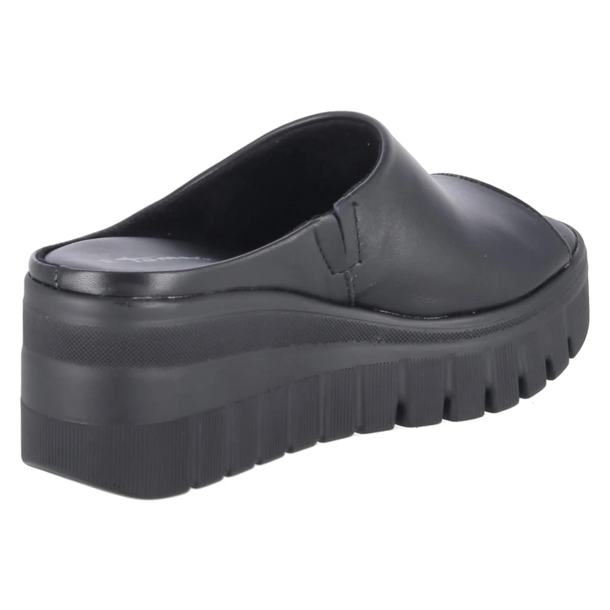 Plateau-Pantoletten - black