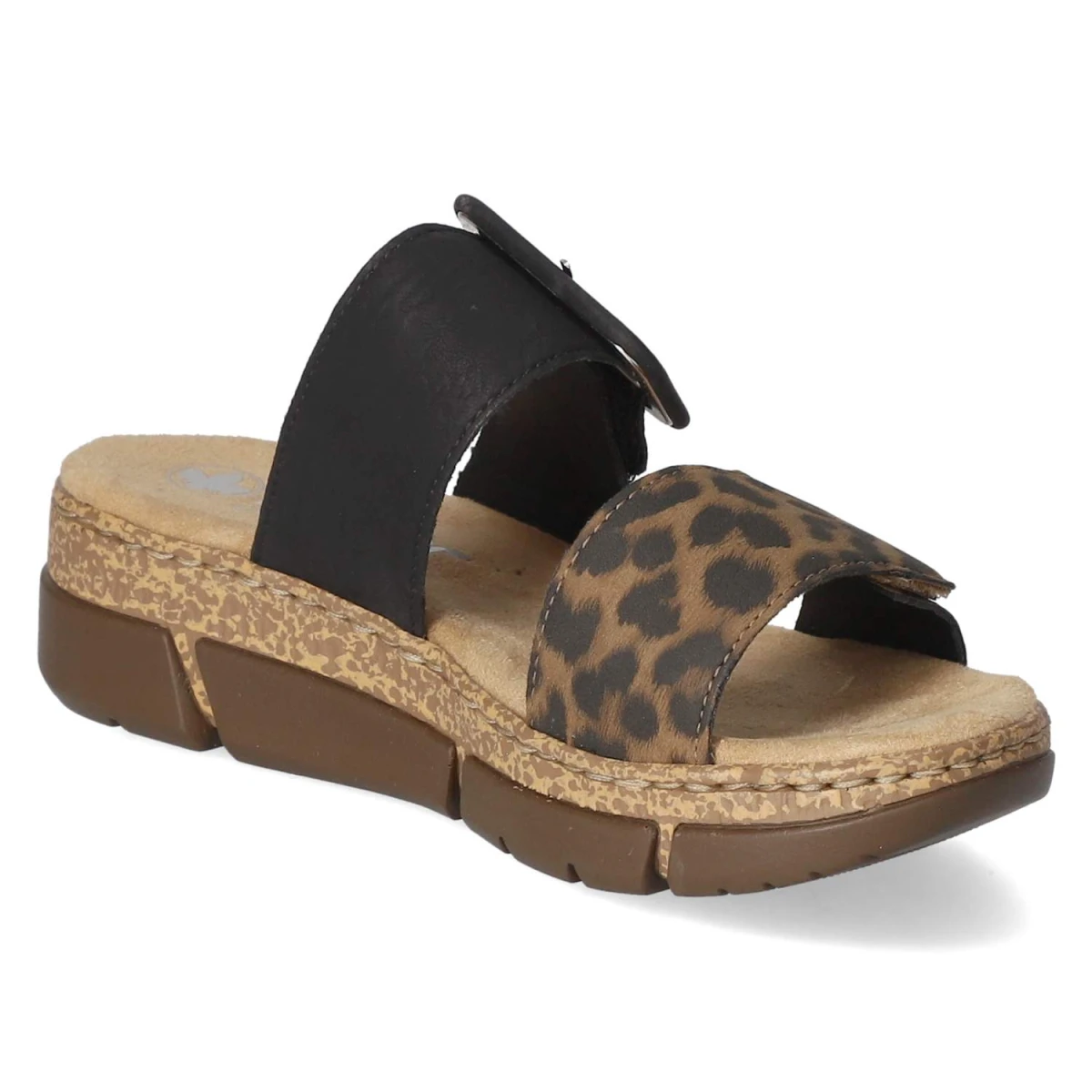 Pantoletten - braun/schwarz