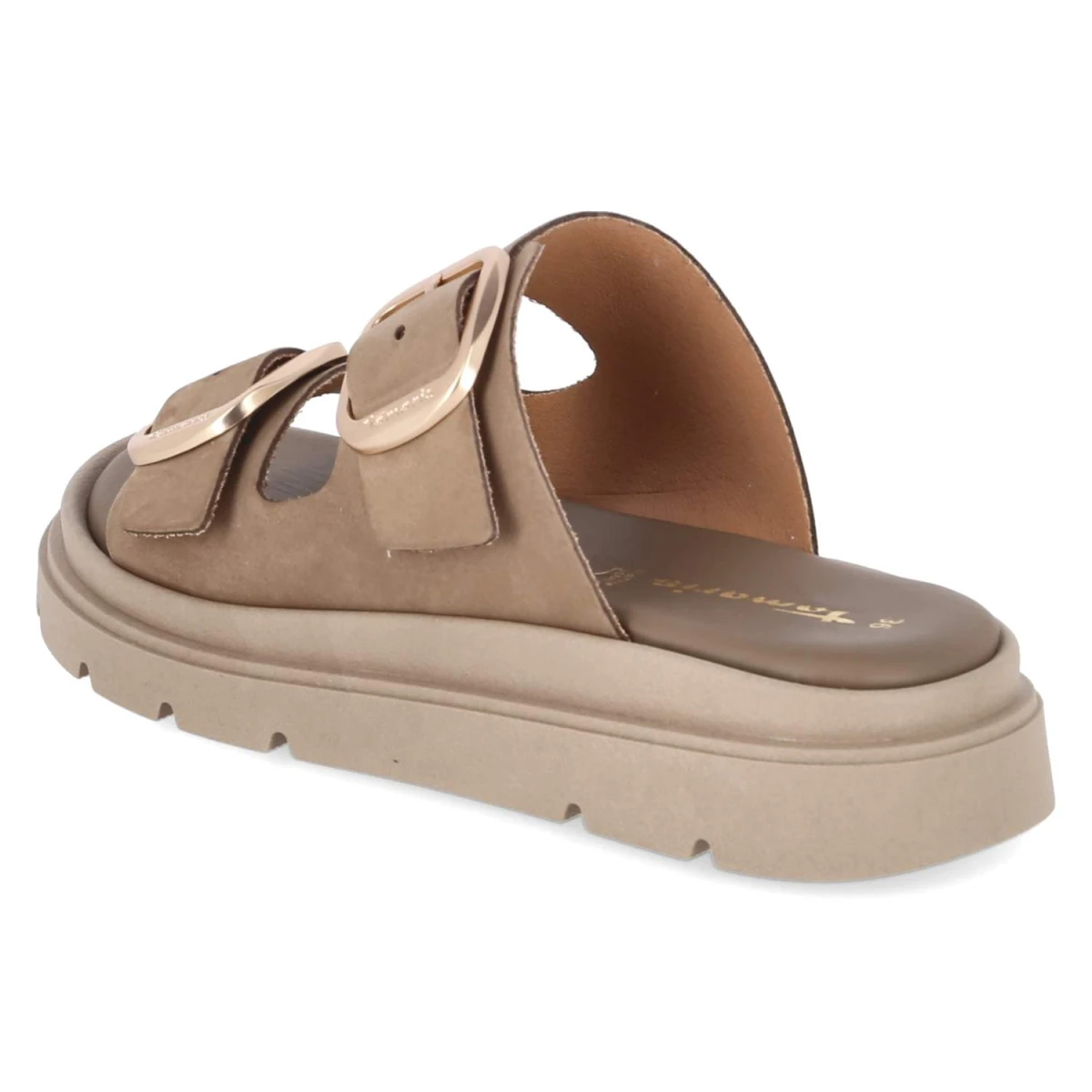 Pantoletten - TAUPE NUBUC
