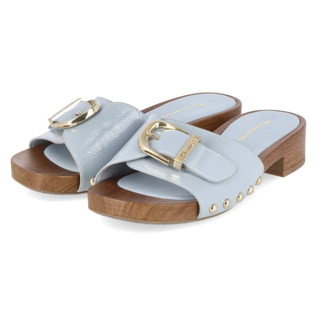 Open Toe Clogs - LIGHT BLUE