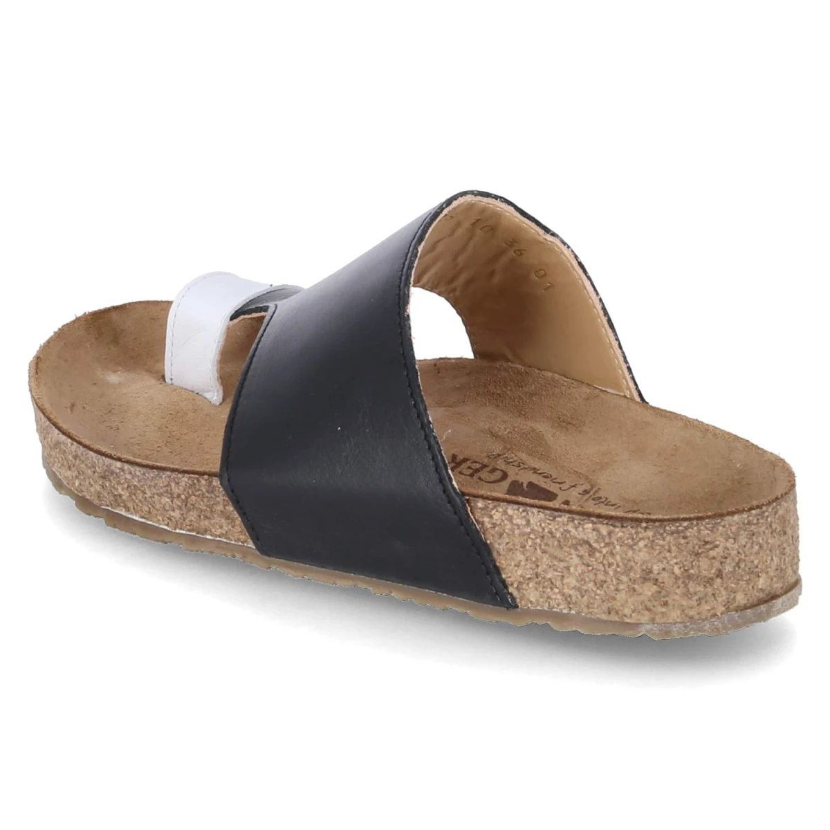 Zehentrenner ANKA - schwarz/weiß