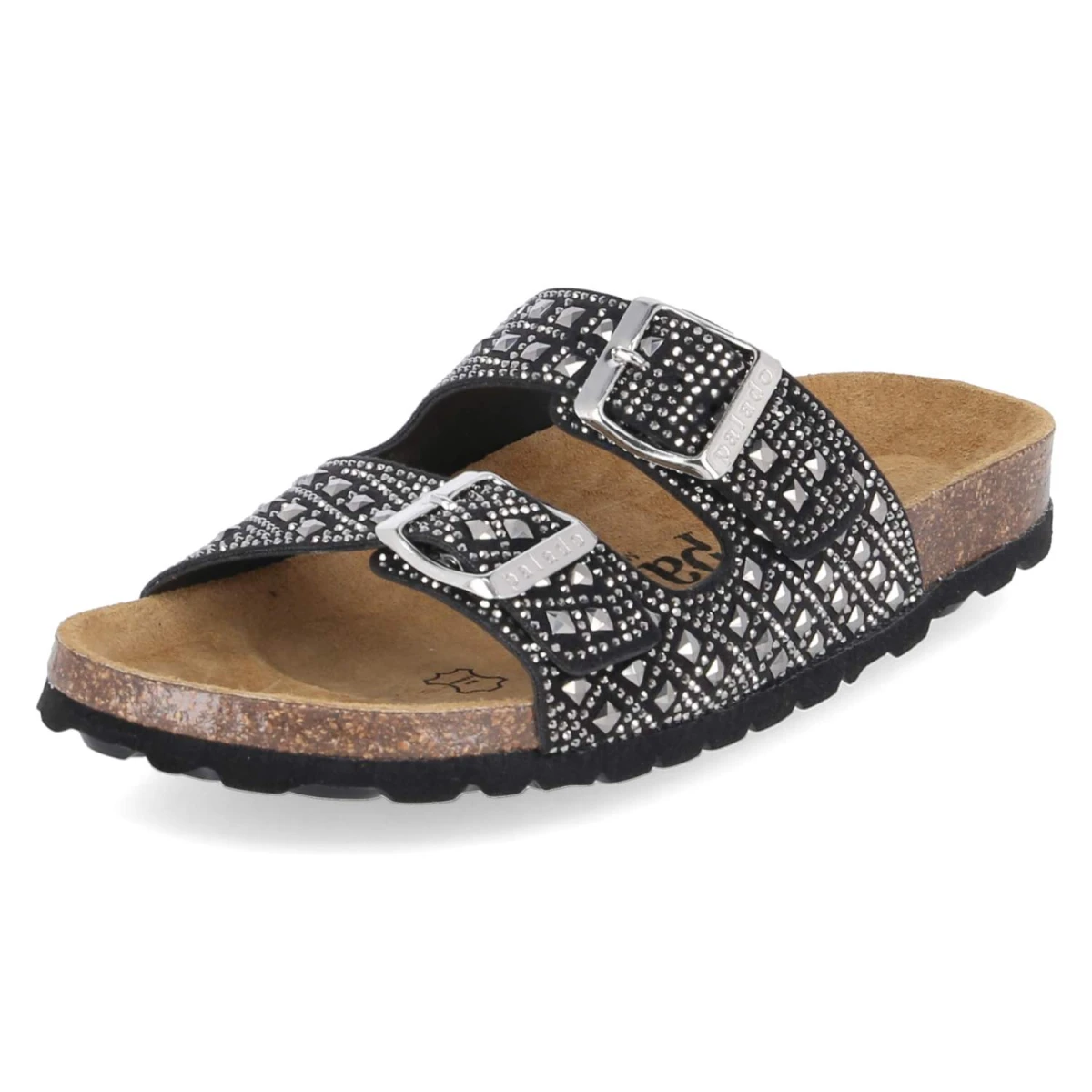 Pantoletten VARIS SPARK - negro