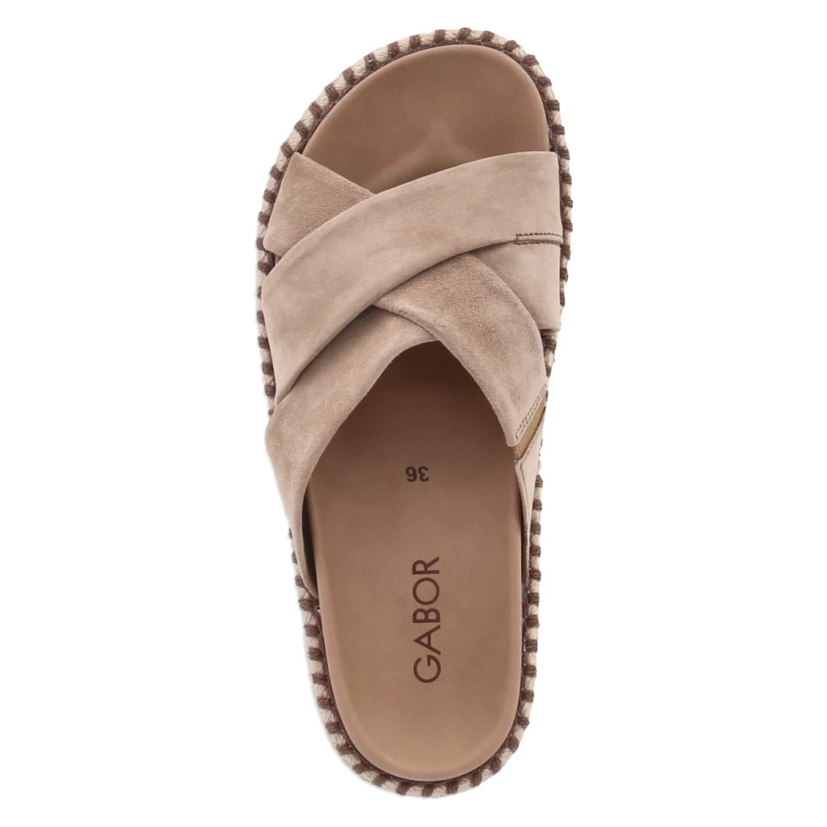 Espadrille-Pantoletten - peanut