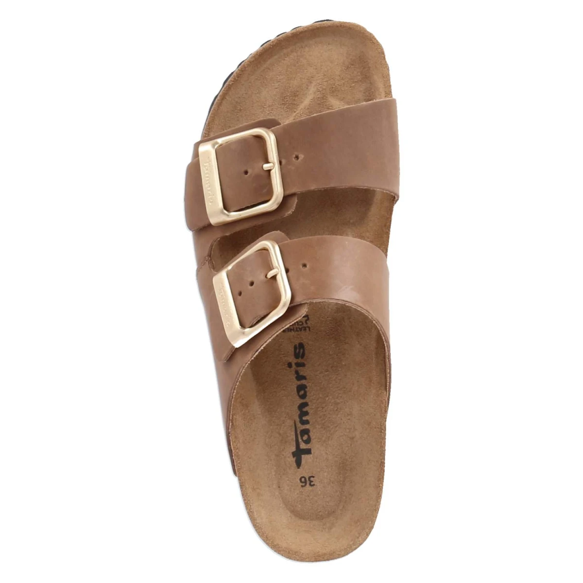 Pantoletten - COGNAC PULL-UP
