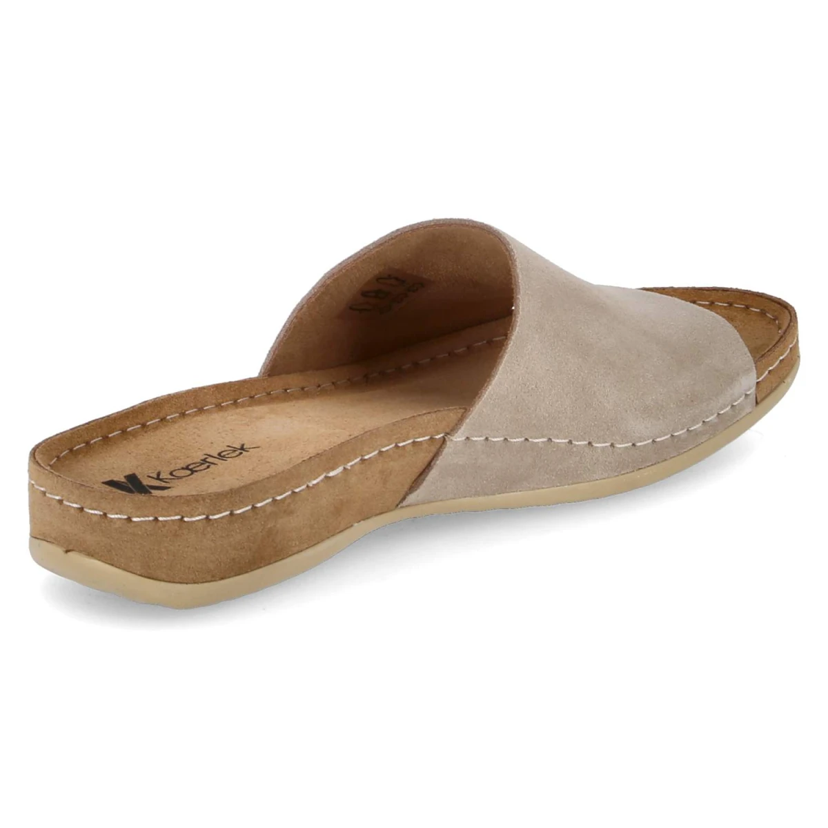 Pantoletten - rock beige