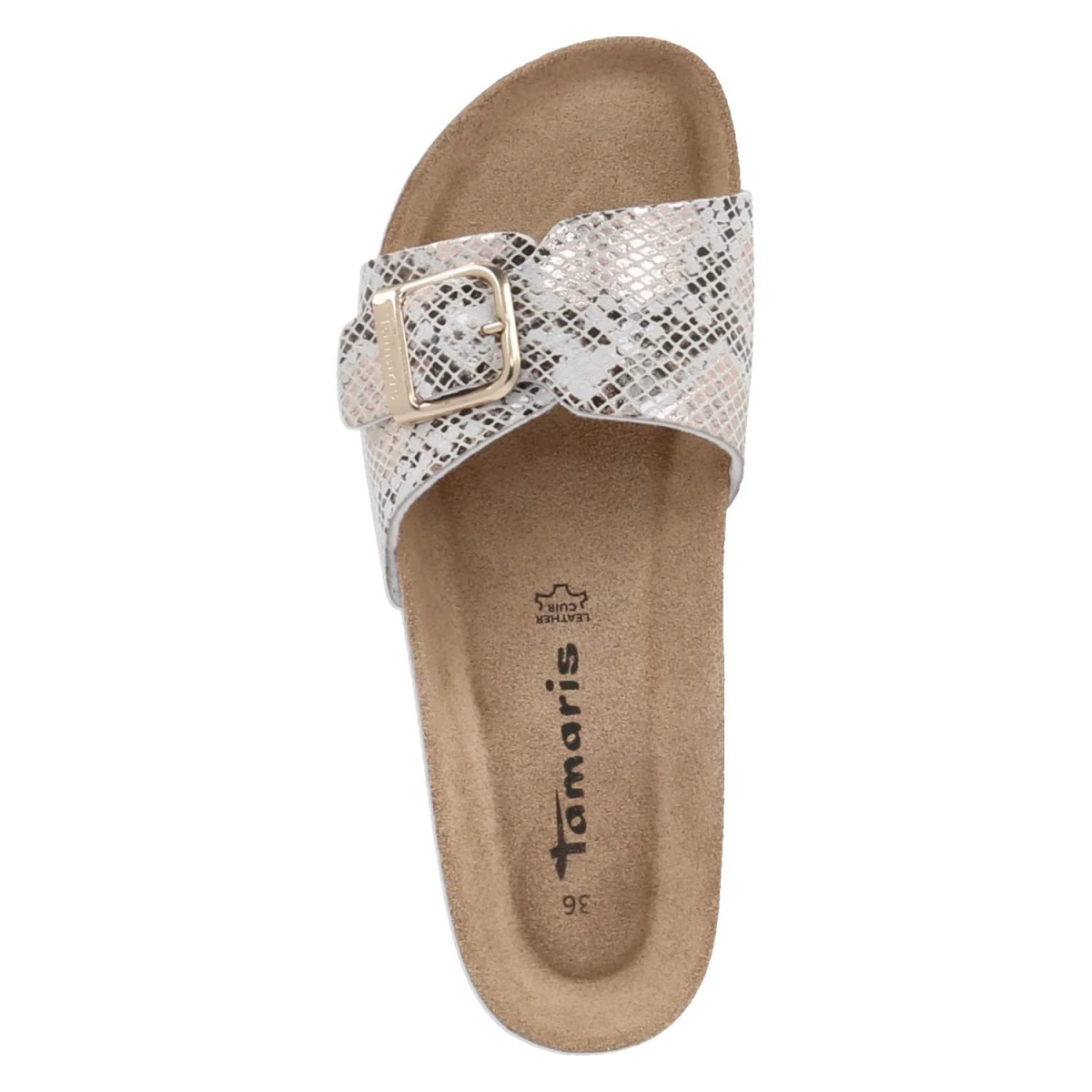 Pantoletten - BEIGE/SNAKE