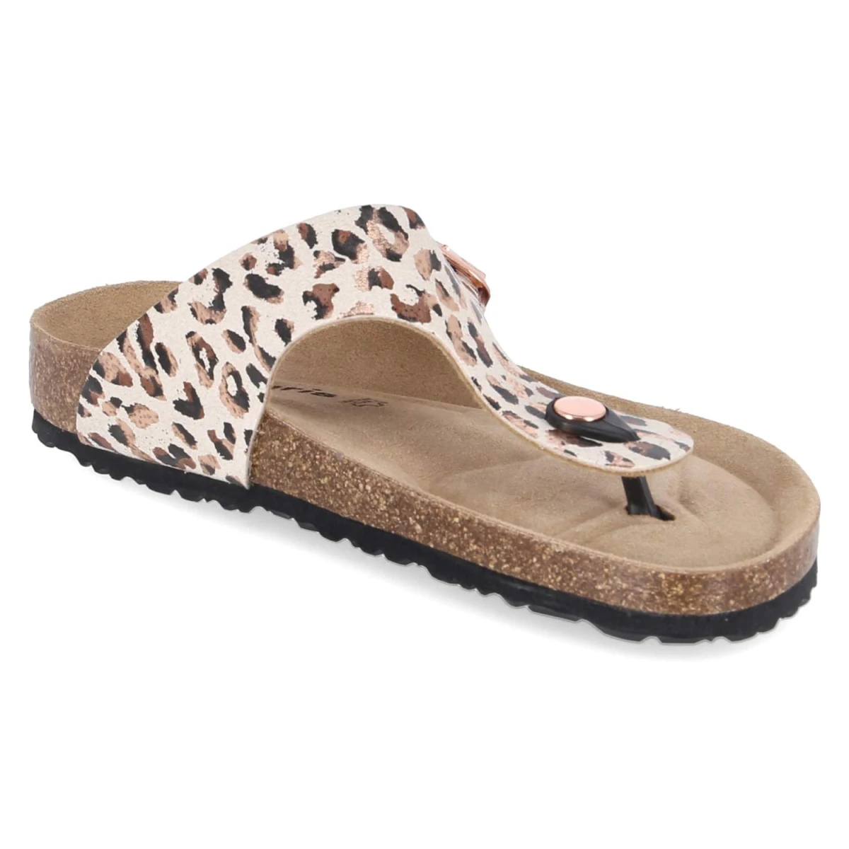 Zehentrenner - BEIGE/LEOPARD