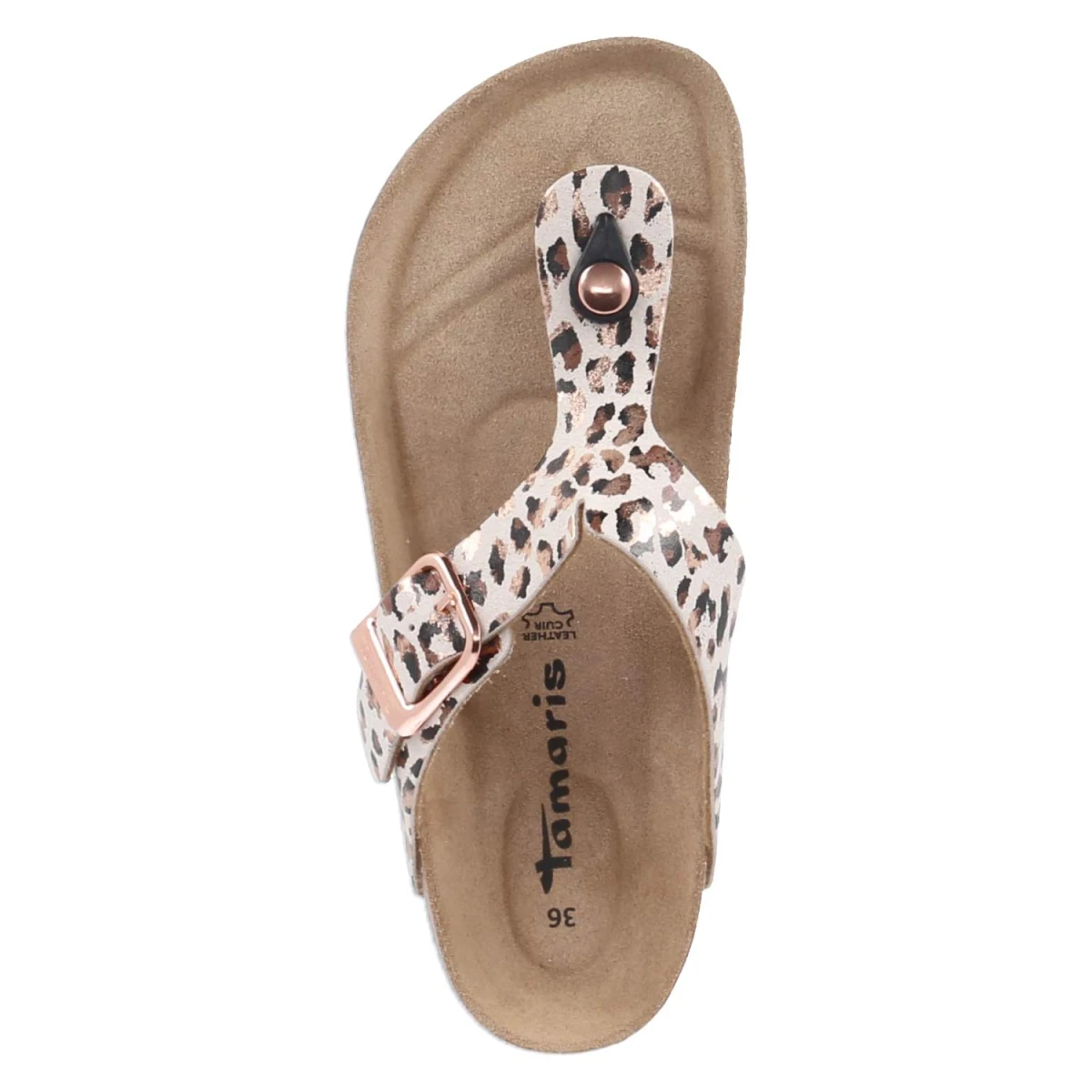 Zehentrenner - BEIGE/LEOPARD