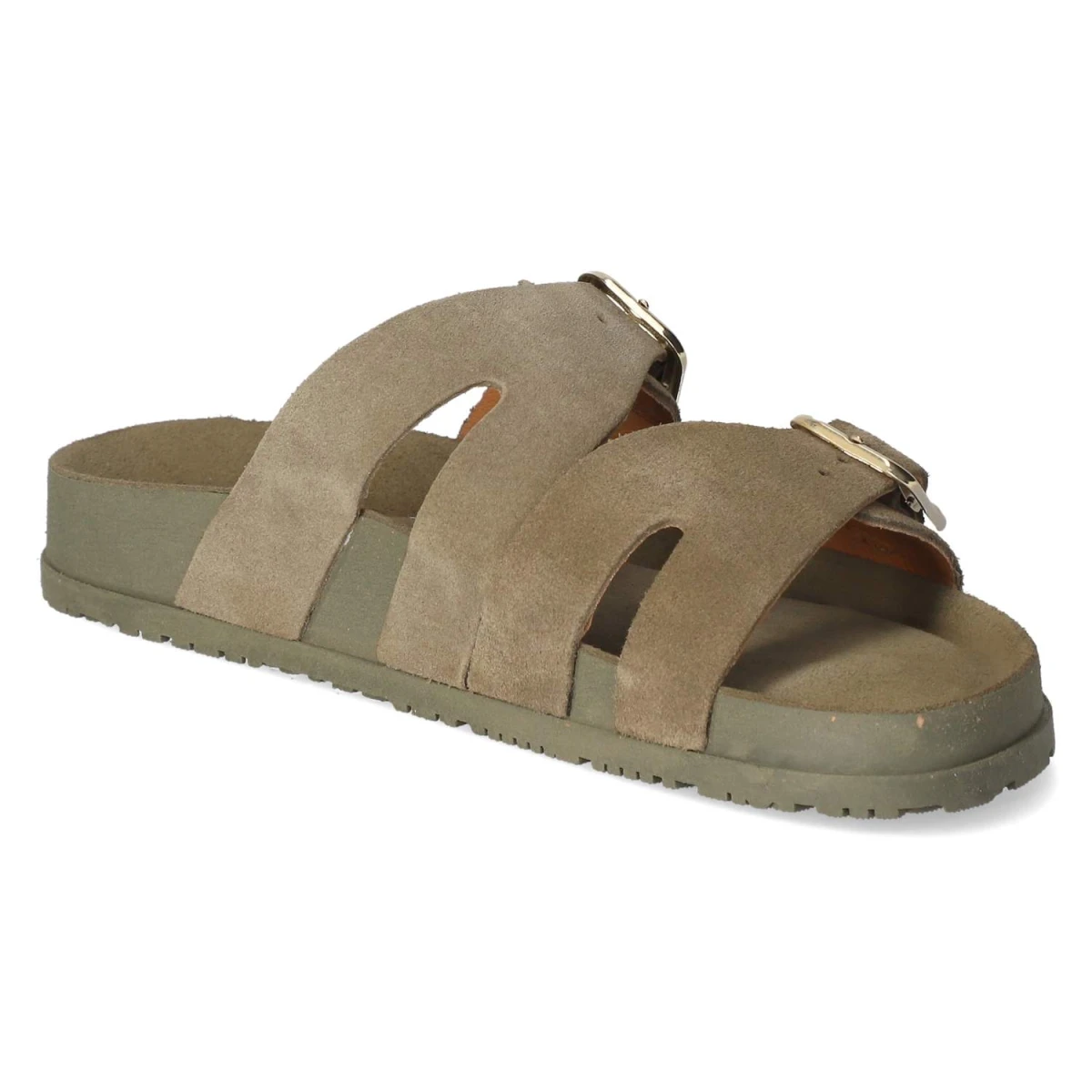 Pantoletten - olive