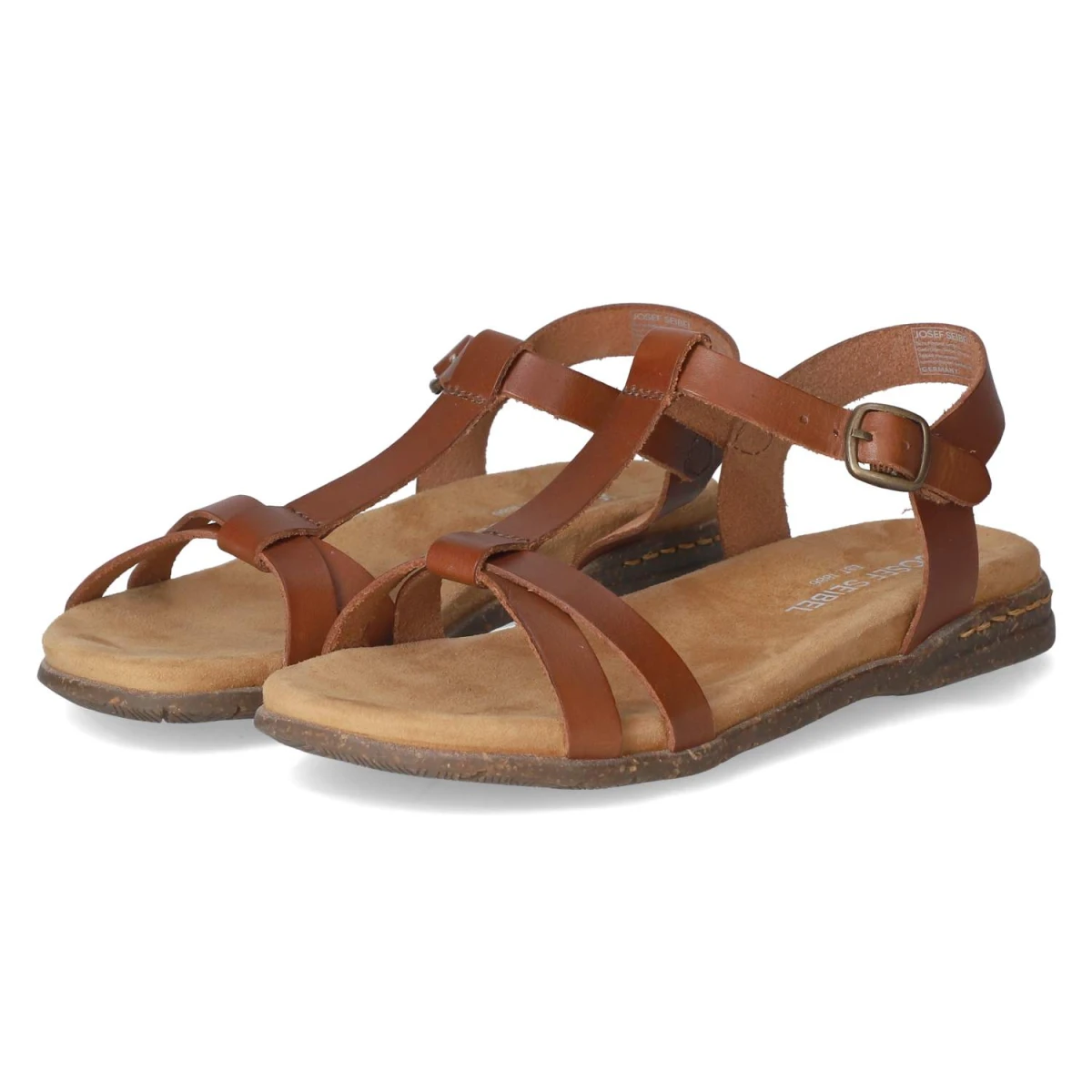 T-Steg-Sandalen FABRICIA 01 - cognac