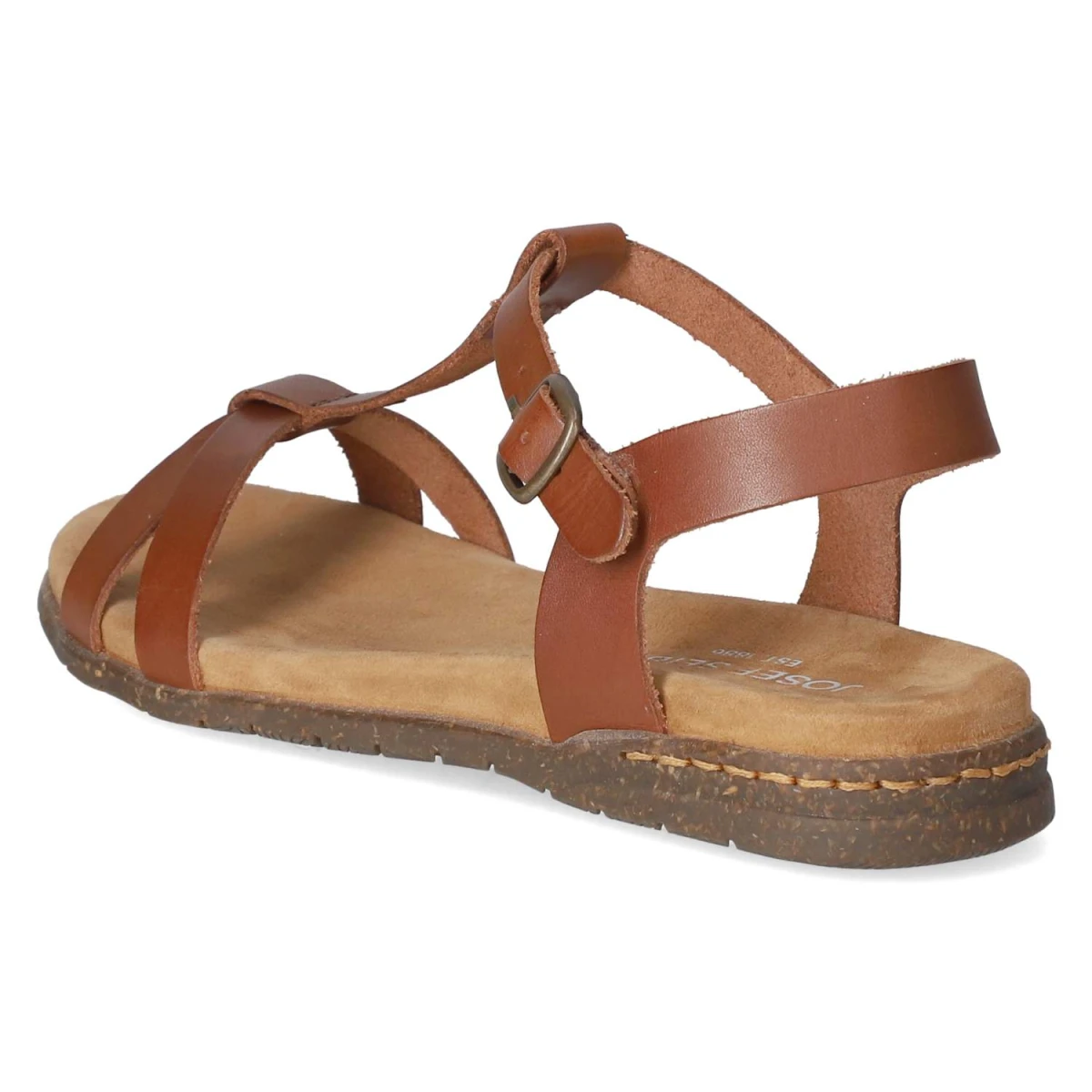 T-Steg-Sandalen FABRICIA 01 - cognac
