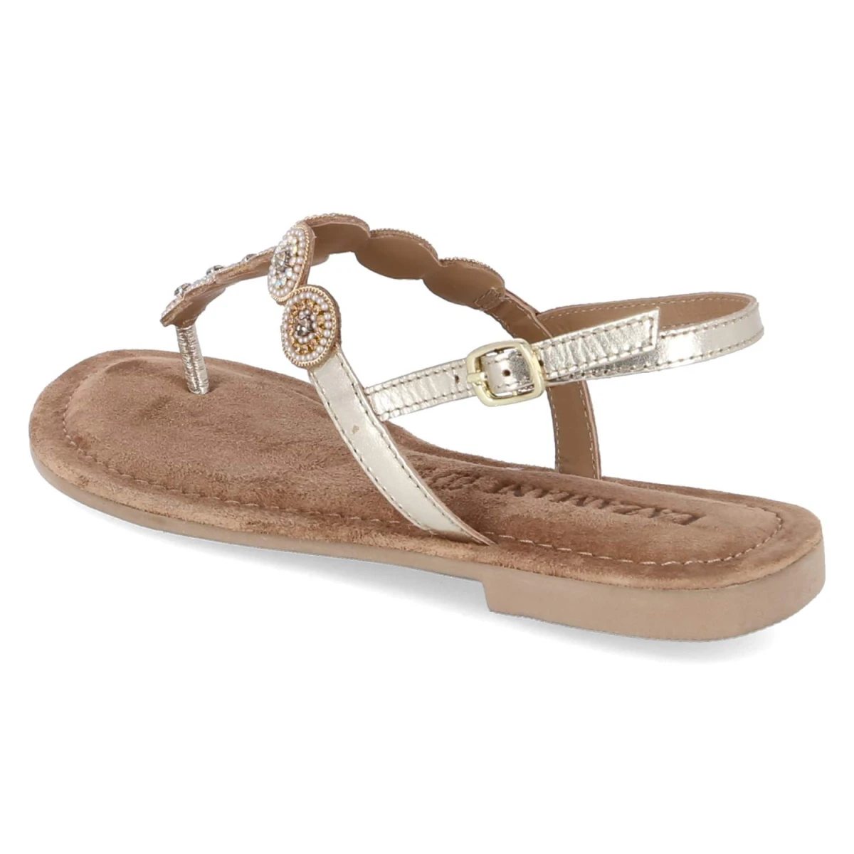 Zehentrenner-Sandalen - gold
