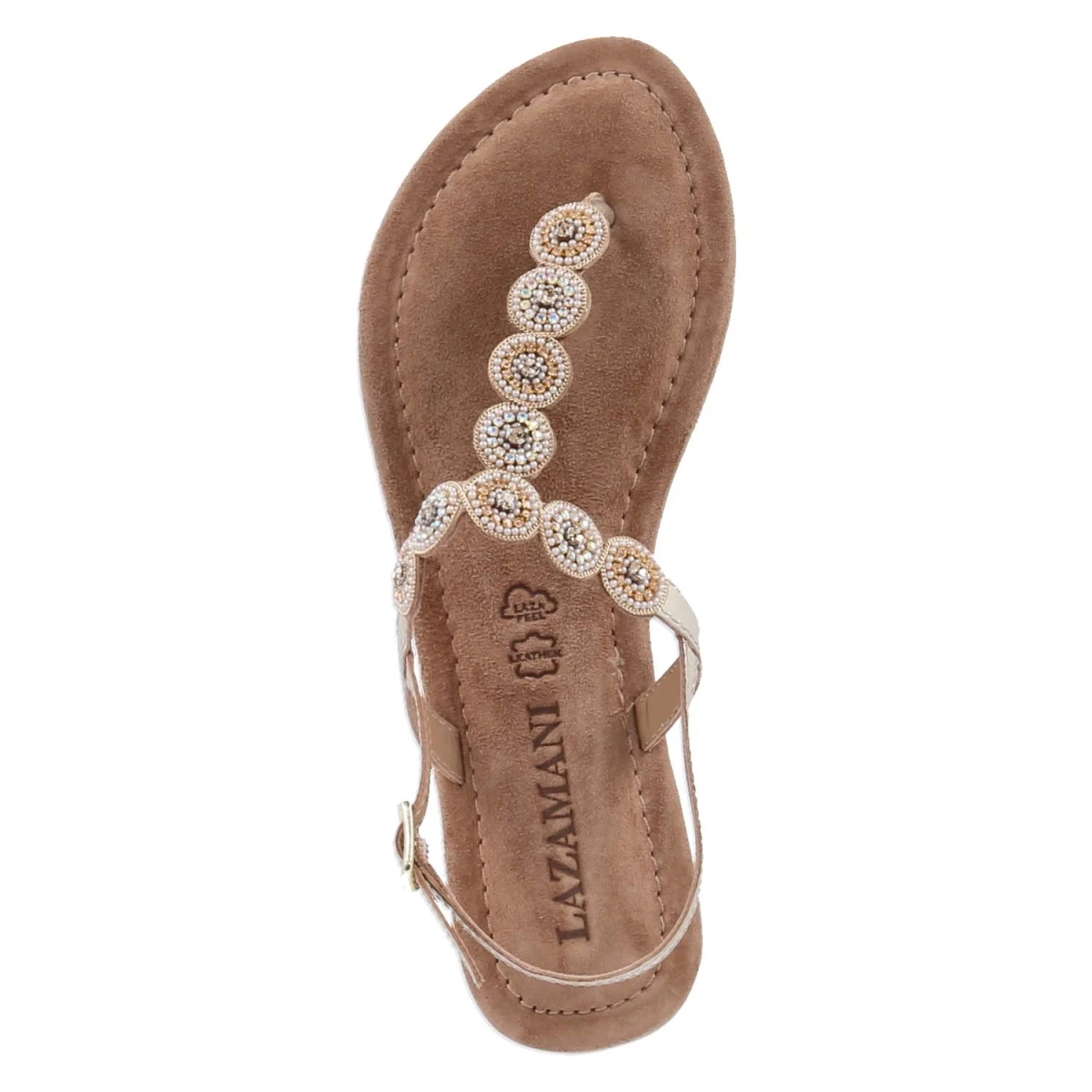 Zehentrenner-Sandalen - gold