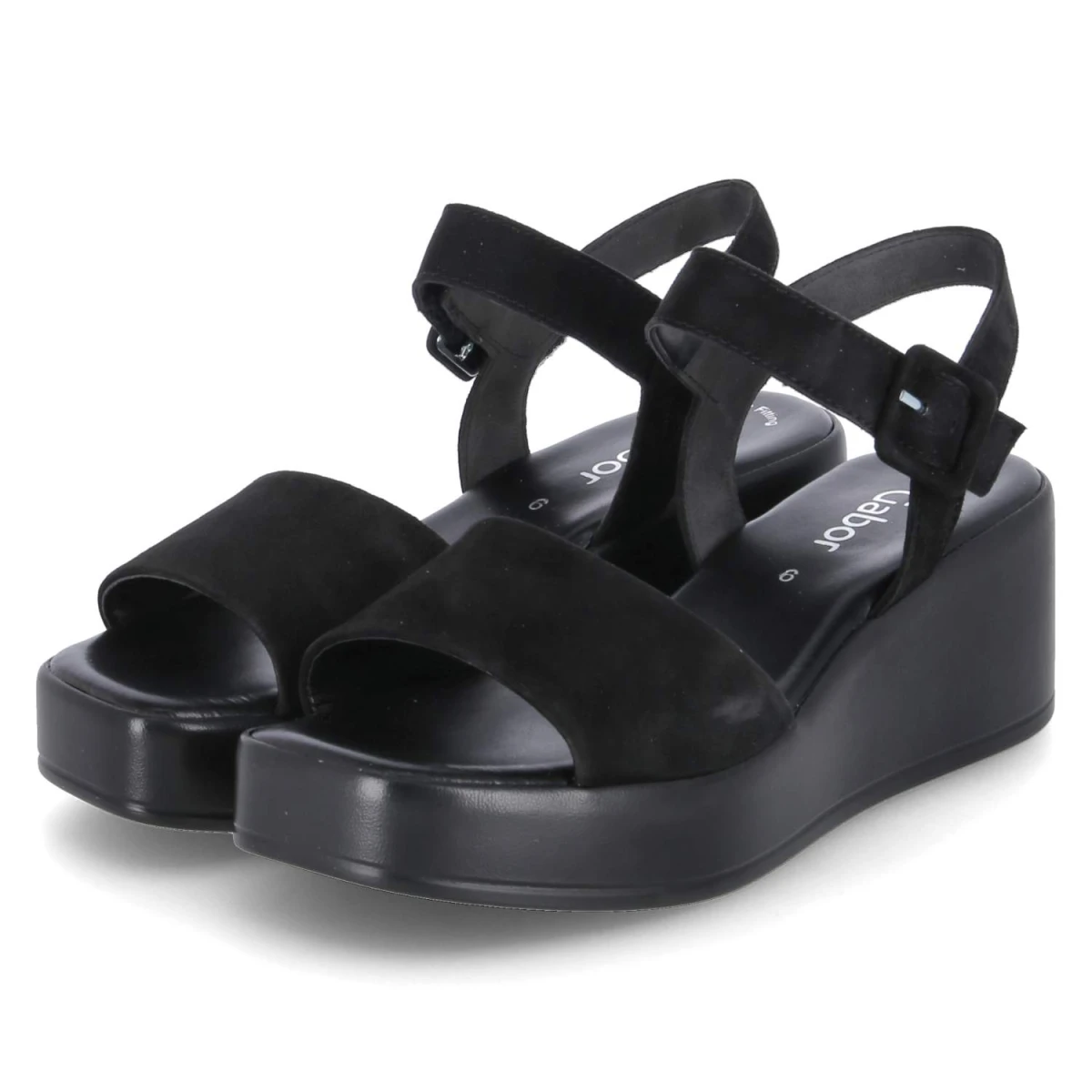 Keilsandaletten - Schwarz