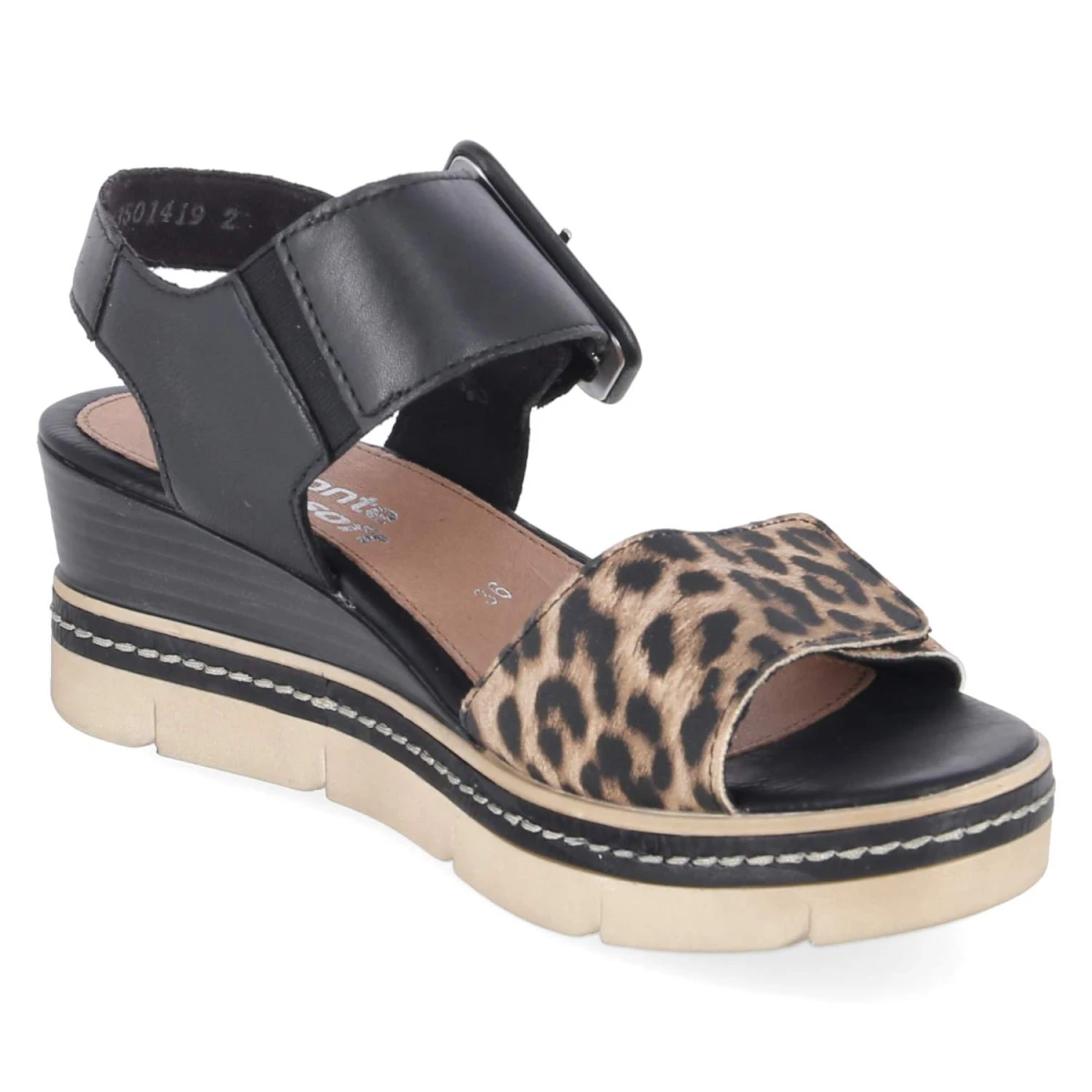 Sandalen - schwarz kombi