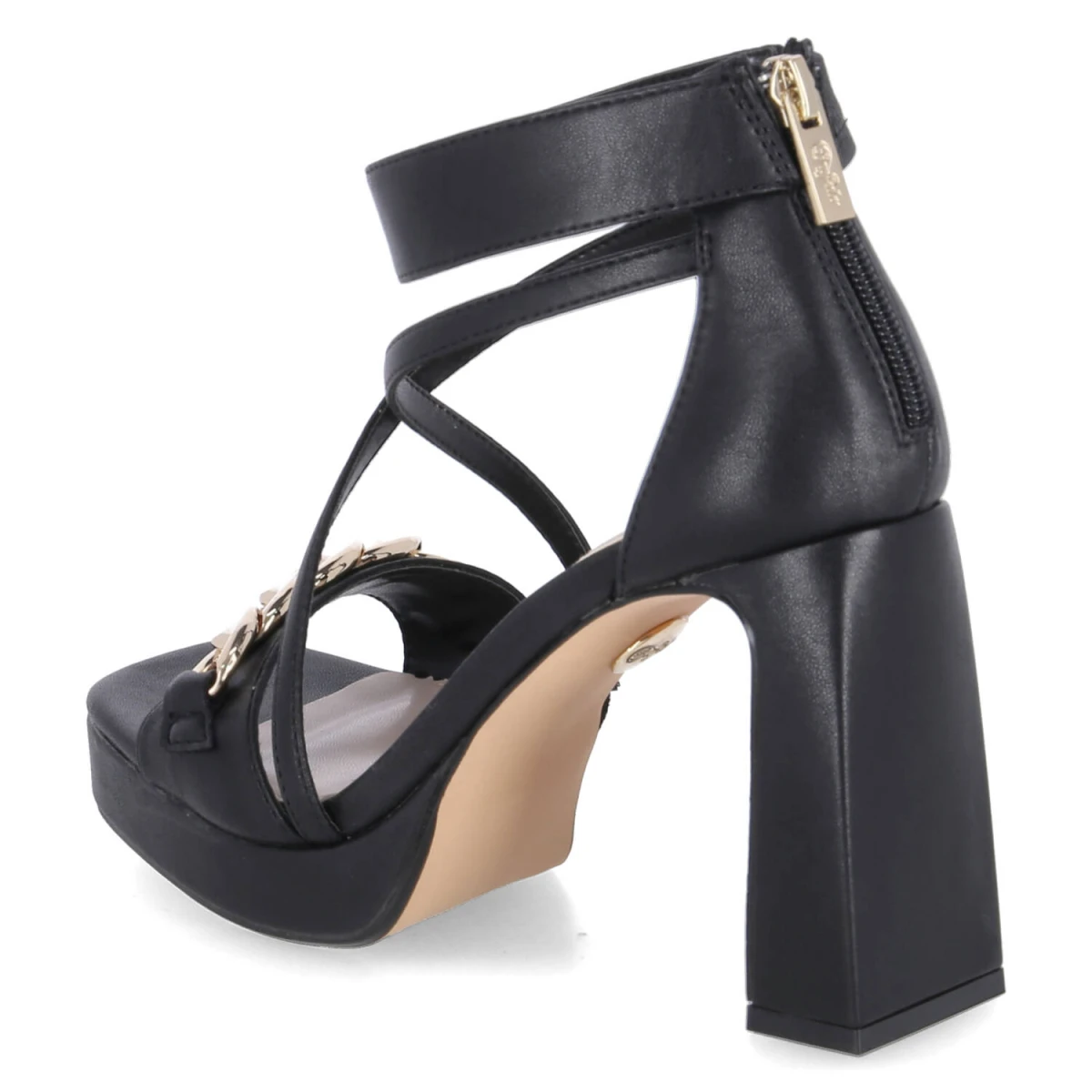 Sandaletten CHERRY CHAIN - black / gold