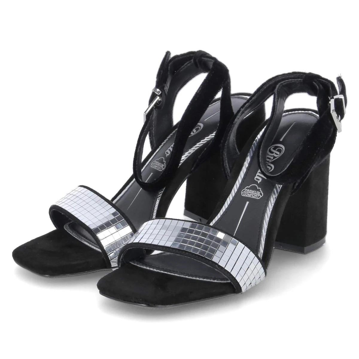 Sandaletten CHARLOTTE GLAM - black/silver