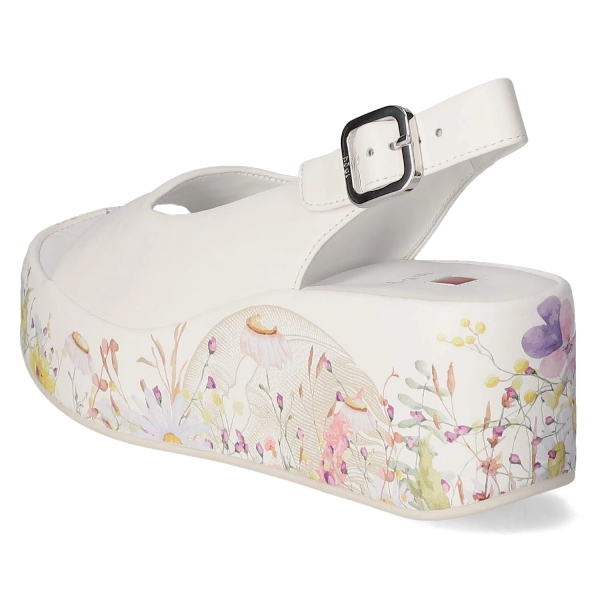 Keilsandaletten - weiss/multi