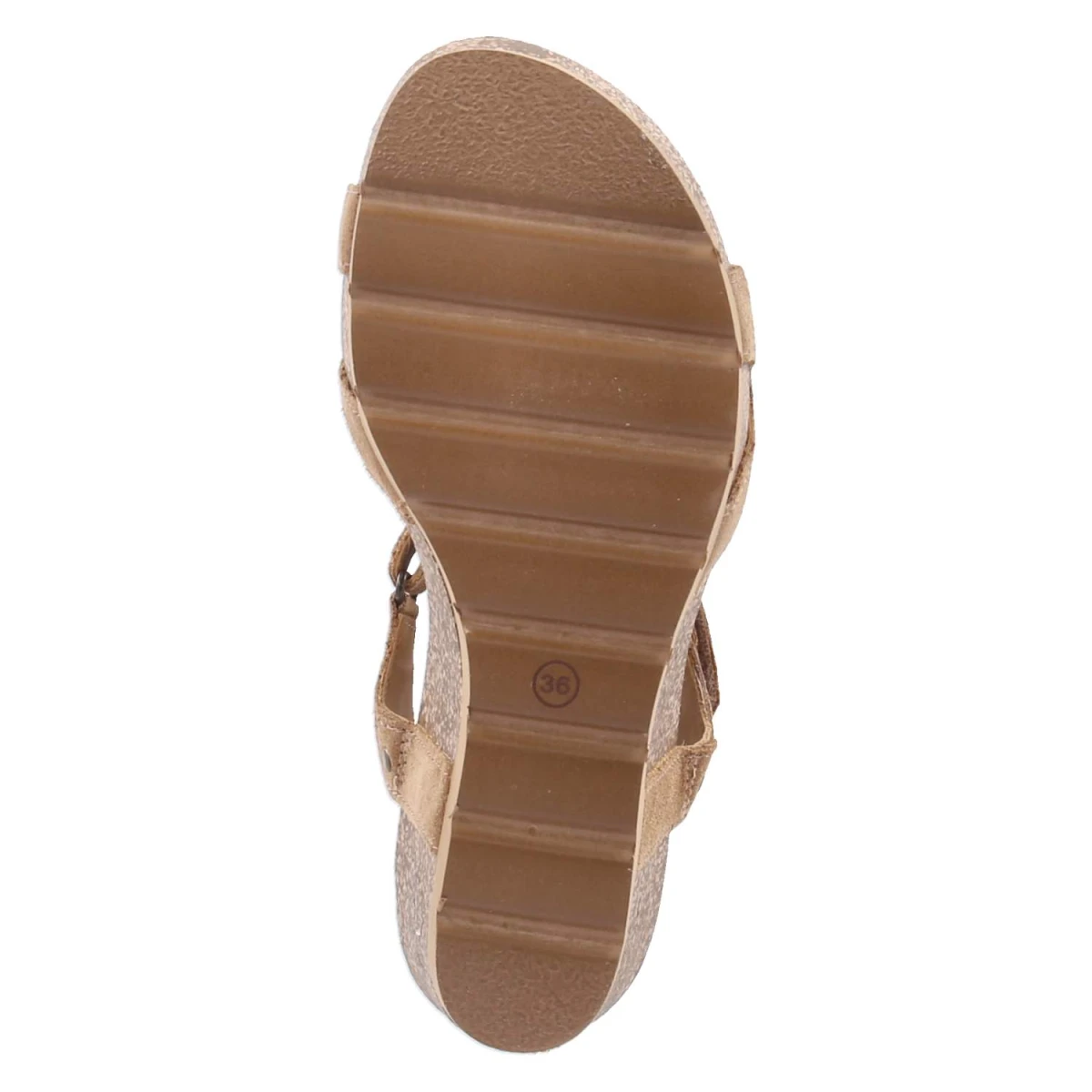 Keilsandaletten JULIA B74 - cuero/bark