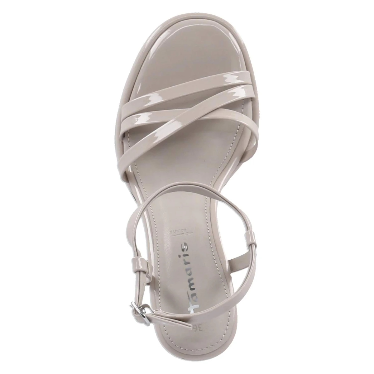 Sandaletten - BEIGE PATENT