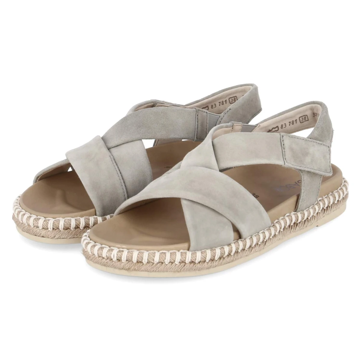 Espadrilles-Sandalen - schilf