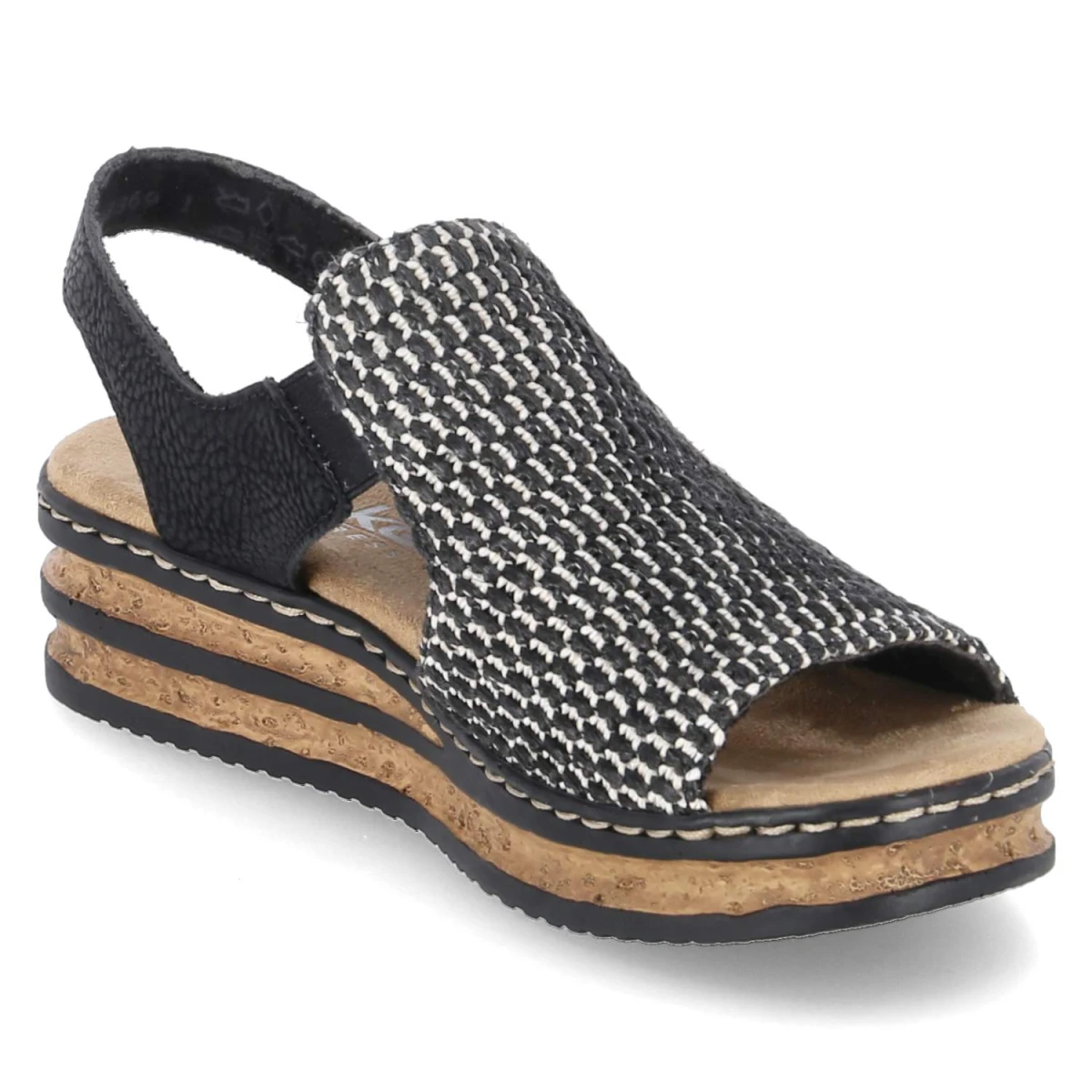 Sandalen - schwarz Kombi