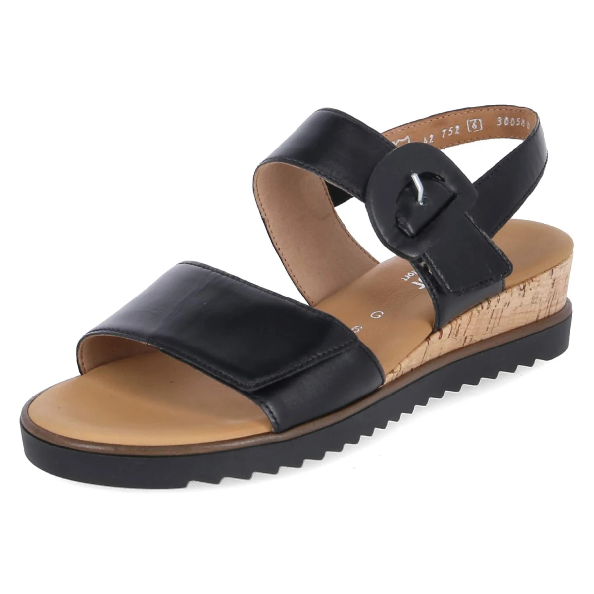 Keilsandalen - schwarz(Kork/schw)