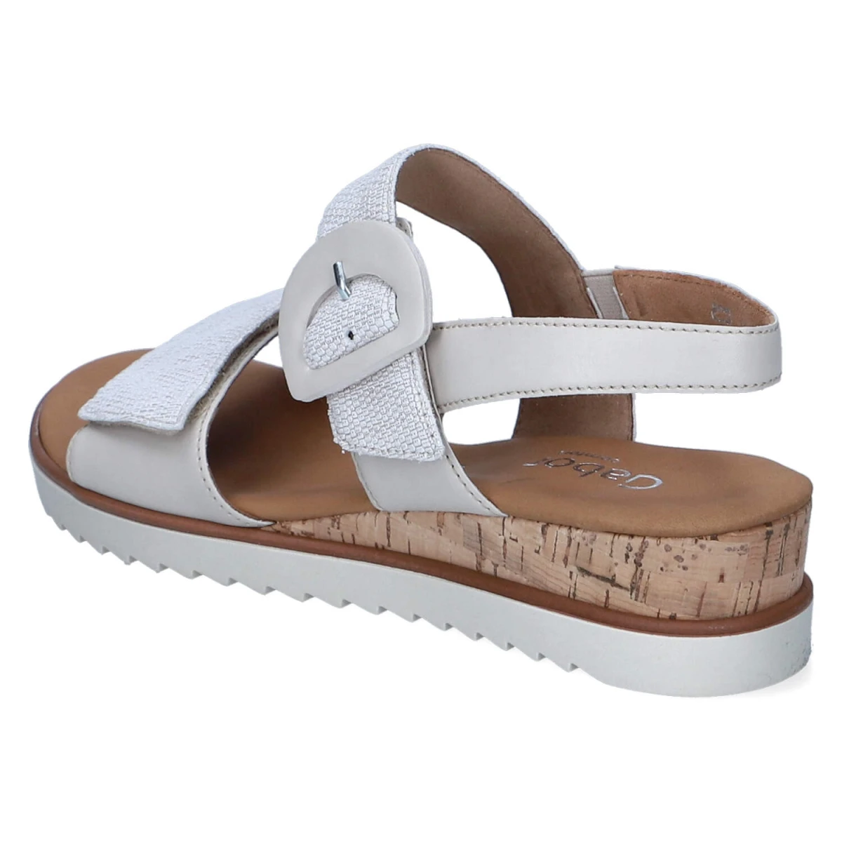 Sandalen - bianco/mus(Kork/cr)