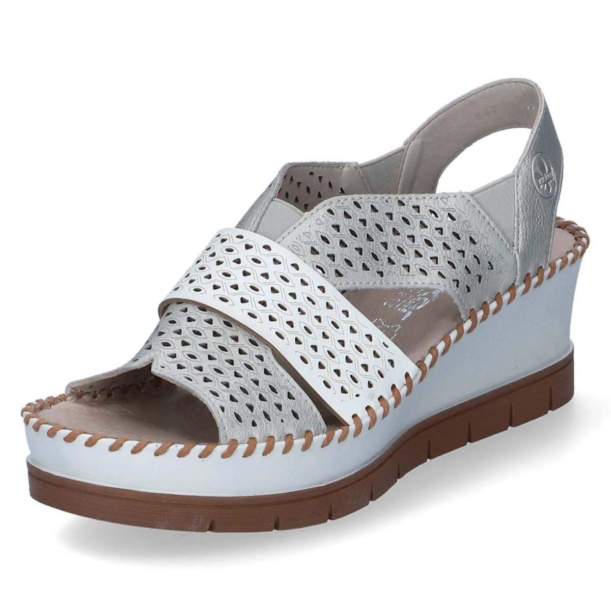 Keilsandaletten - METALLIC