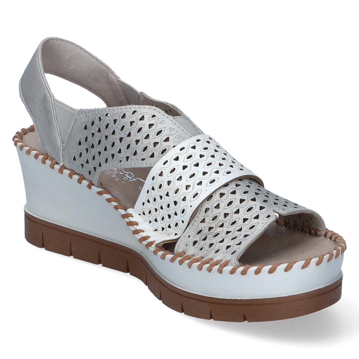 Keilsandaletten - METALLIC